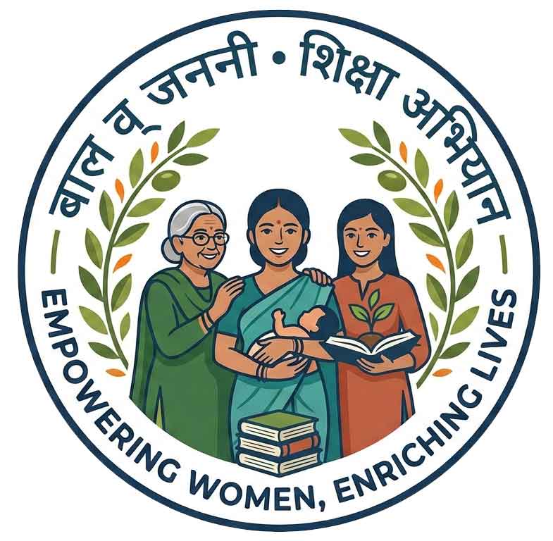 Mother and child learning together